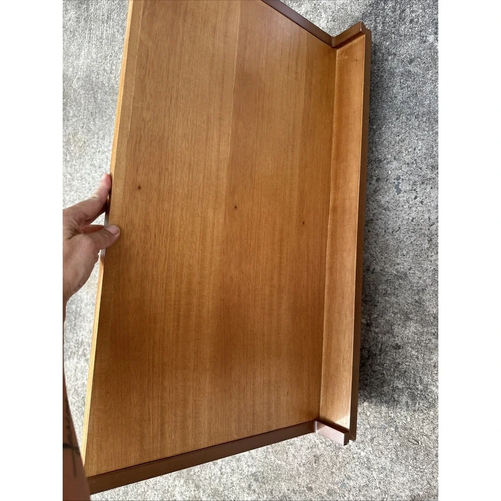 West Elm Mid Century Modular Wood Bookshelf Acorn Finish Wall Shelf